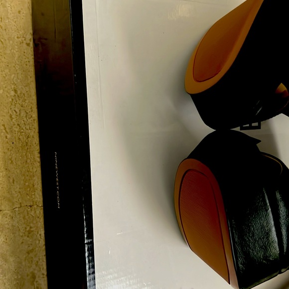 Genuine Leather, Nine West Slingback platform sandal - size 6.5, new - Picture 3 of 8